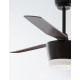 Fan Steel & Glass Wood Blades White or Oak,Reversible Blades,D: 132 H: 38-51 cm 5 Speed Remote, 60.5cm Blade DC 40W,AC220-240V 4