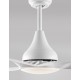 Fan Steel & Glass ABS Blades White or Black,D: 122 H: 35-48 cm 5 Speed Remote, 51cm Blade DC 42W,AC220-240V 5000CFM 220RPM,< 30 
