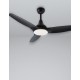Fan Steel & Glass ABS Blades White or Black,D: 122 H: 35-48 cm 5 Speed Remote, 51cm Blade DC 42W,AC220-240V 5000CFM 220RPM,< 30 