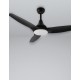 Fan Steel & Glass ABS Blades White or Black,D: 122 H: 35-48 cm 5 Speed Remote, 51cm Blade DC 42W,AC220-240V 5000CFM 220RPM,< 30 