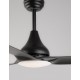 Fan Steel & Glass ABS Blades White or Black,D: 122 H: 35-48 cm 5 Speed Remote, 51cm Blade DC 42W,AC220-240V 5000CFM 220RPM,< 30 