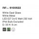White Opal Glass White Metal LED E27 2x12 Watt 230 Volt IP44 Bulb Excluded D: 33 H: 8 cm 
