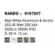 3000K Matt White Aluminium & Acrylic LED 42 Watt 230 Volt 2691Lm IP20 D: 60 H: 13 cm 
