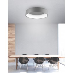3000K Gray Aluminium & Acrylic LED 42 Watt 230 Volt 2691Lm 3000K IP20 D: 60 H: 13 cm 