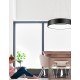 Black Aluminium & Acrylic LED 42 Watt 230 Volt 3010Lm 3000K IP20 D: 60 H: 120 cm Adjustable Height 
