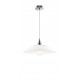White Glossy Glass Chrome Metal LED E27 1x12 Watt 230 Volt IP20 Bulb Excluded Packing 5 pcs/box D: 40 H 1: 6 H 2: 100 cm 