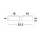 White Opal Glass Chrome Aluminium LED E14 2x5 Watt 230 Volt Bulb Excluded IP44 L: 40 W: 6.5 H: 5 cm 