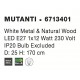 White Metal & Natural Wood LED E27 1x12 Watt 230 Volt IP20 Bulb Excluded Cable Length: 180 cm D: 25 H: 170 cm 