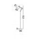 Black Metal & Natural Wood LED E27 1x12 Watt 230 Volt IP20 Bulb Excluded Cable Length: 180 cm D: 25 H: 170 cm 
