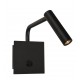 Black Aluminium Adjustable Switch On/Off LED Samsung 3 Watt 190Lm 3000K IP20 L: 10 W: 16 H: 20 cm 
