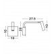 Black Aluminium Adjustable Switch On/Off LED Samsung 3 Watt 190Lm 3000K IP20 L: 10 W: 16 H: 20 cm 