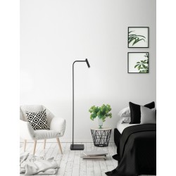 Black Aluminium Adjustable LED Samsung 3 Watt 190Lm 3000K IP20 Cable Length: 200 cm L: 26 W: 40 H: 150 cm 