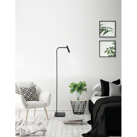 Black Aluminium Adjustable LED Samsung 3 Watt 190Lm 3000K IP20 Cable Length: 200 cm L: 26 W: 40 H: 150 cm 