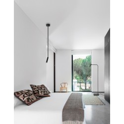 Black Aluminium Adjustable LED Samsung 3 Watt 190Lm 3000K IP20 D: 8 W: 12 H: 80 cm 