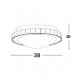 Chrome Metal White Glass & K9 Crystal LED E27 3x12 Watt 230 Volt IP20 Bulb Excluded D: 38 H: 9 cm 