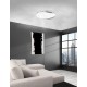 Chrome Metal White Glass & K9 Crystal LED E27 4x12 Watt 230 Volt IP20 Bulb Excluded D: 50.5 H: 9 cm 