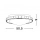 Chrome Metal White Glass & K9 Crystal LED E27 4x12 Watt 230 Volt IP20 Bulb Excluded D: 50.5 H: 9 cm 