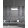 Chrome Metal White Glass & K9 Crystal LED E27 4x12 Watt 230 Volt IP20 Bulb Excluded D: 50.5 H: 100 cm
