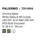 Chrome Metal White Glass & K9 Crystal LED E27 4x12 Watt 230 Volt IP20 Bulb Excluded D: 50.5 H: 100 cm 