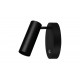 Sandy Black Aluminium Switch On/Off LED GU10 1x10 Watt IP20 220-240 Volt Bulb Excluded D: 6 H: 15 cm 