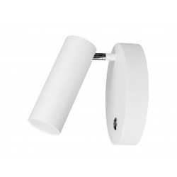 Sandy White Aluminium Switch On/Off LED GU10 1x10 Watt IP20 220-240 Volt Bulb Excluded D: 6 H: 15 cm 