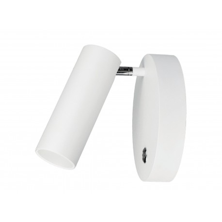 Sandy White Aluminium Switch On/Off LED GU10 1x10 Watt IP20 220-240 Volt Bulb Excluded D: 6 H: 15 cm 