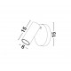 Sandy White Aluminium Switch On/Off LED GU10 1x10 Watt IP20 220-240 Volt Bulb Excluded D: 6 H: 15 cm 