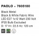 Black Metal Black & White Fabric Wire LED E27 1x12 Watt 230 Volt IP20 Bulb Excluded D: 17 H1: 22.5 H2: 120 cm Adjustable Heigh