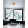 Gold Leaf Aluminium & Acrylic LED 42 Watt 230 Volt 3529Lm 3000K IP20 L: 64 W: 45 H: 14 cm