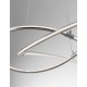 Chrome Aluminium & Acrylic LED 50 Watt 230 Volt 3250Lm 3000K IP20 D: 60 H: 120 cm Adjustable Height 
