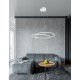 White Aluminium & Acrylic LED 28 Watt 230 Volt 2222Lm 3000K IP20 D: 56 H: 120 cm Adjustable Height 