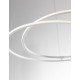 White Aluminium & Acrylic LED 28 Watt 230 Volt 2222Lm 3000K IP20 D: 56 H: 120 cm Adjustable Height 