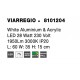 White Aluminium & Acrylic LED 28 Watt 230 Volt 1950Lm 3000K IP20 L: 60 W: 35 H: 15 cm 