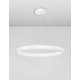 Triac Dimmable Sandy White Aluminium & Acrylic LED 52 Watt 230 Volt 2685Lm 3000K IP20 D: 61 H1: 6 H2: 120 cm Adjustable Height 