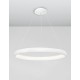 Triac Dimmable Sandy White Aluminium & Acrylic LED 80 Watt 230 Volt 4000Lm 3000K IP20 D: 81 H1: 6 H2: 120 cm Adjustable Height 