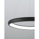 Triac Dimmable Sandy Black Aluminium & Acrylic LED 80 Watt 230 Volt 4000Lm 3000K IP20 D: 81 H1: 6 H2: 120 cm Adjustable Height 