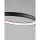Triac Dimmable Sandy Black Aluminium & Acrylic LED 80 Watt 230 Volt 4000Lm 3000K IP20 D: 81 H1: 6 H2: 120 cm Adjustable Height 