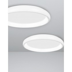 Not Dimmable White Aluminium & Acrylic LED 32 Watt 230 Volt 1952Lm 3000K IP20 D: 41 H: 8.5 cm 