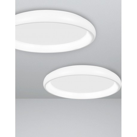 Not Dimmable White Aluminium & Acrylic LED 32 Watt 230 Volt 1952Lm 3000K IP20 D: 41 H: 8.5 cm 