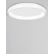 Triac Dimmable White Aluminium & Acrylic LED 96 Watt 230 Volt 6068Lm 3000K IP20 D: 81 H: 8.5 cm 