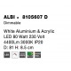 Triac Dimmable White Aluminium & Acrylic LED 96 Watt 230 Volt 6068Lm 3000K IP20 D: 81 H: 8.5 cm 