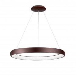 Triac Dimmable Coffee Brown Aluminium & Acrylic LED 52 Watt 230 Volt 2685Lm 3000K IP20 D: 61 H: 120 cm Adjustable Height 