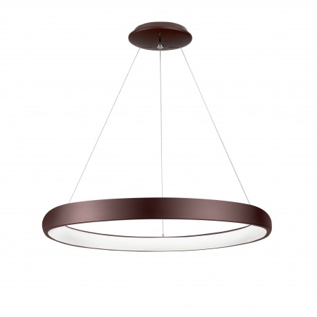 Triac Dimmable Coffee Brown Aluminium & Acrylic LED 52 Watt 230 Volt 2685Lm 3000K IP20 D: 61 H: 120 cm Adjustable Height 