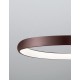 Triac Dimmable Coffee Brown Aluminium & Acrylic LED 52 Watt 230 Volt 2685Lm 3000K IP20 D: 61 H: 120 cm Adjustable Height 