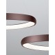 Triac Dimmable Coffee Brown Aluminium & Acrylic LED 52 Watt 230 Volt 2685Lm 3000K IP20 D: 61 H: 120 cm Adjustable Height 