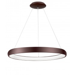 Triac Dimmable Coffee Brown Aluminium & Acrylic LED 80 Watt 230 Volt 4000Lm 3000K IP20 D: 81 H: 120 cm Adjustable Height 