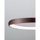 Triac Dimmable Coffee Brown Aluminium & Acrylic LED 80 Watt 230 Volt 4000Lm 3000K IP20 D: 81 H: 120 cm Adjustable Height 