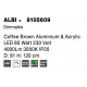 Triac Dimmable Coffee Brown Aluminium & Acrylic LED 80 Watt 230 Volt 4000Lm 3000K IP20 D: 81 H: 120 cm Adjustable Height 