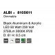 Triac Dimmable Sandy Black Aluminium & Acrylic LED 50 Watt 230 Volt 2876Lm 3000K IP20 D: 61 H: 8.5 cm 