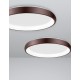 Triac Dimmable Brown Aluminium & Acrylic LED 50 Watt 230 Volt 2876Lm 3000K IP20 D: 61 H: 8.5 cm 